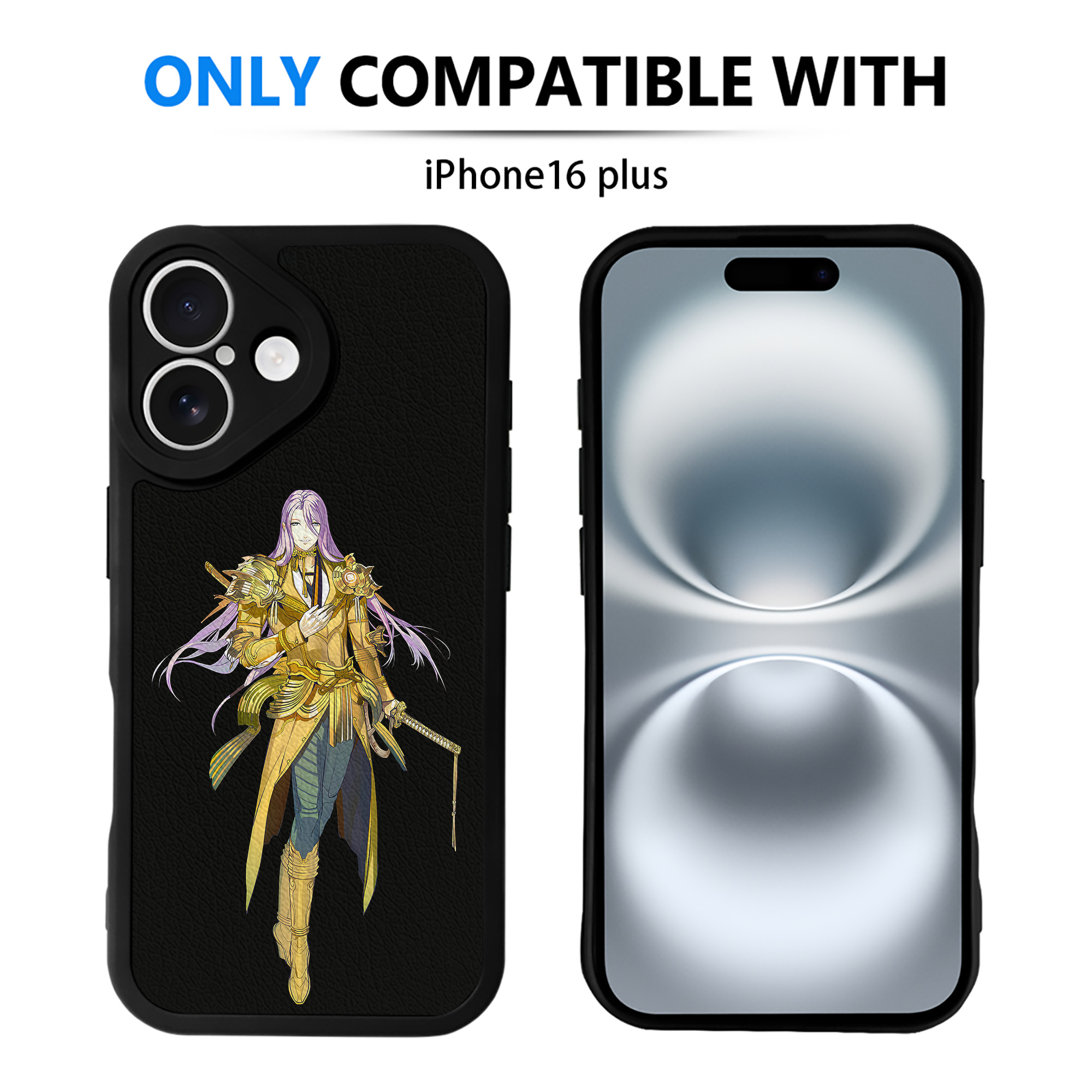（画像用） 刀剣乱舞 Touken Ranbu 【iPhone 16シリーズ対応】シリコンスマホケース（レザー調） 材質：シリコン